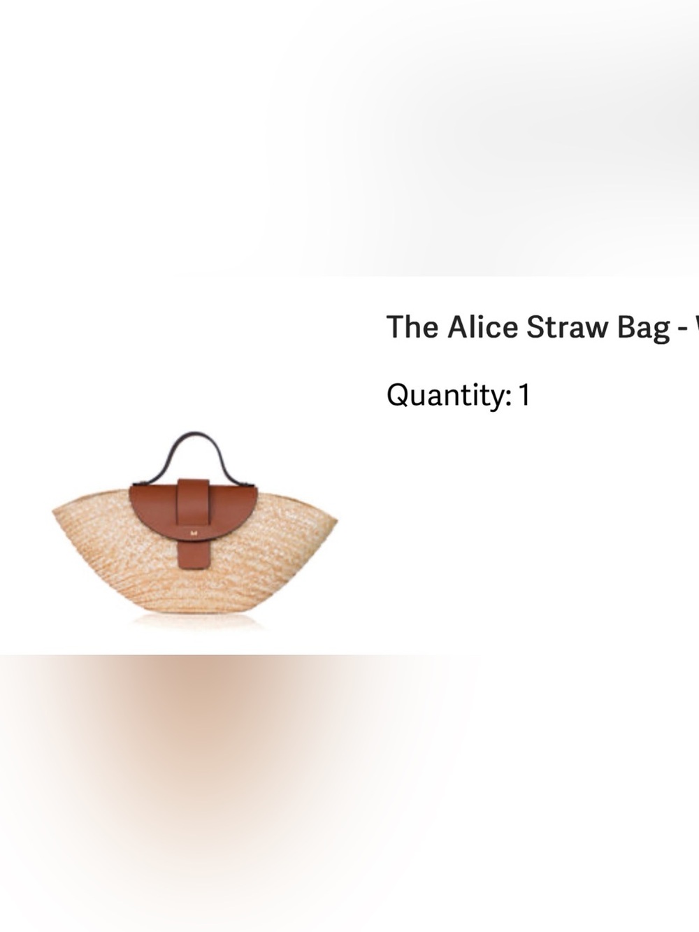 Milaner Woven Straw Tote with Leather Trim - Picture 7 of 7